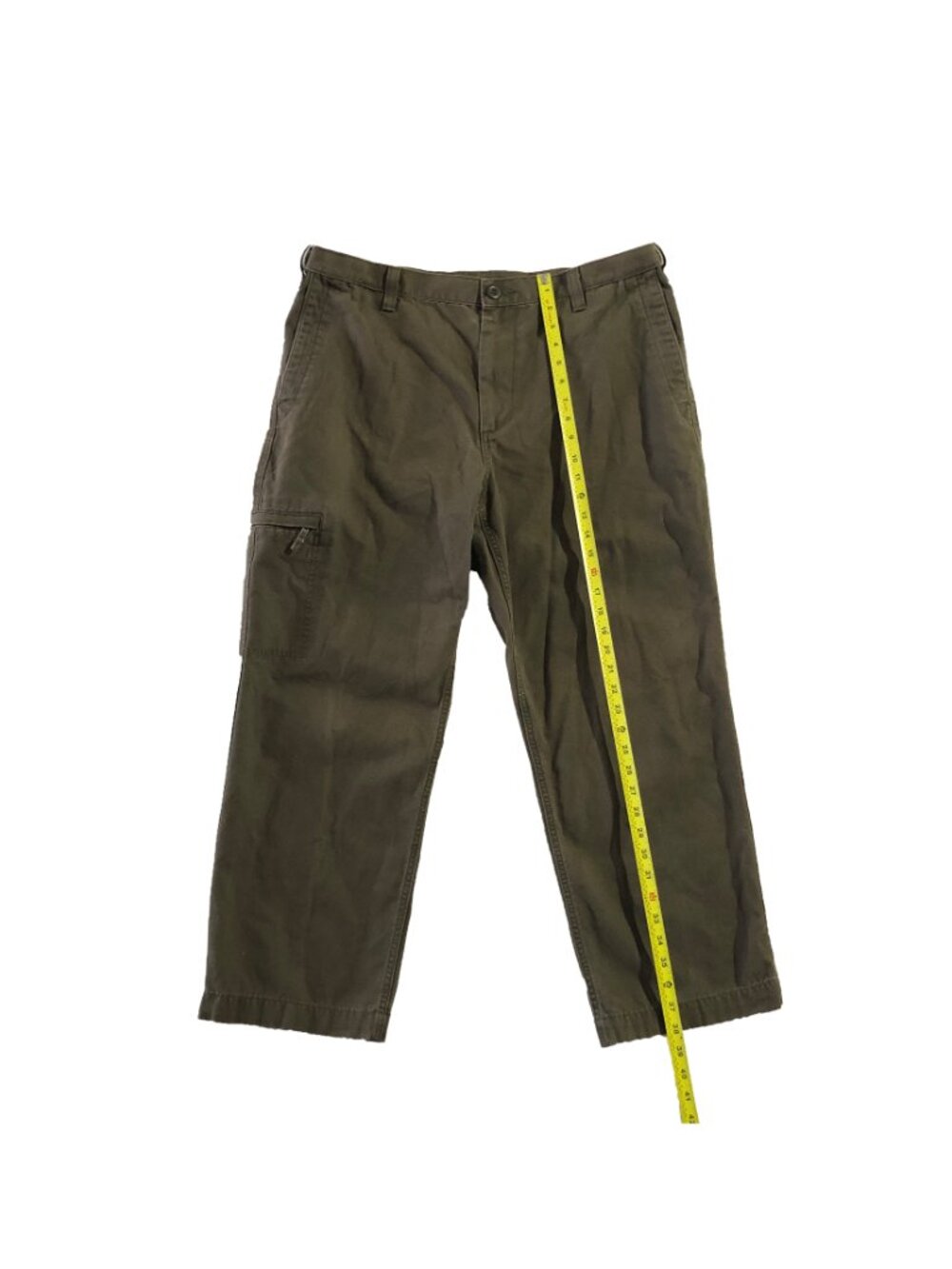 Dockers Pants Mens Waist 36 Green Canvas D3 Classic Utility Cargo Pocket - Picture 3 of 7